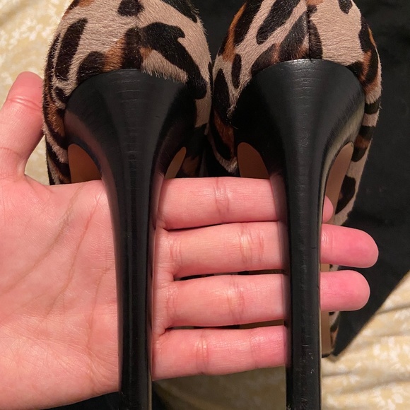 Giuseppe Zanotti Heels Leopard Print Pony Hair Stiletto EU 39 w/protect sole! - Picture 4 of 6
